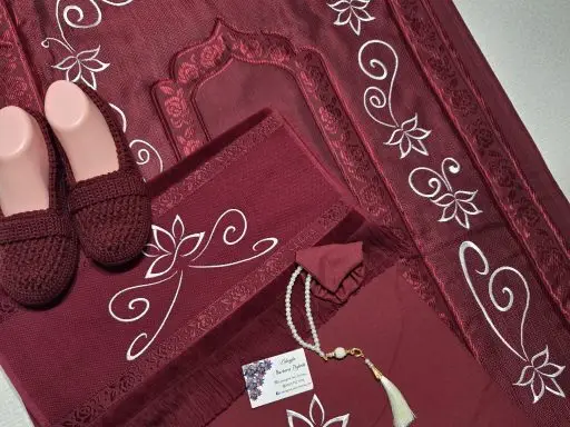 Lotus'un Rüyası, Bordo, 6'lı Seccade Seti