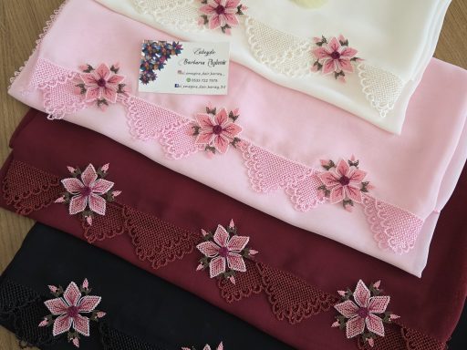 PEMBE SİVRİ ÇİÇEKLİ, 2 Lİ SET