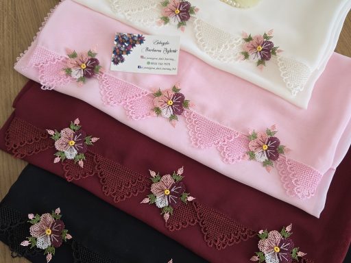 PUDRA BORDO ÇİÇEKLİ, 2 Lİ SET