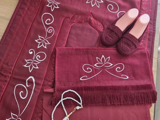 Lotus'un Rüyası, Bordo Kırmızı, 5'li Seccade Seti